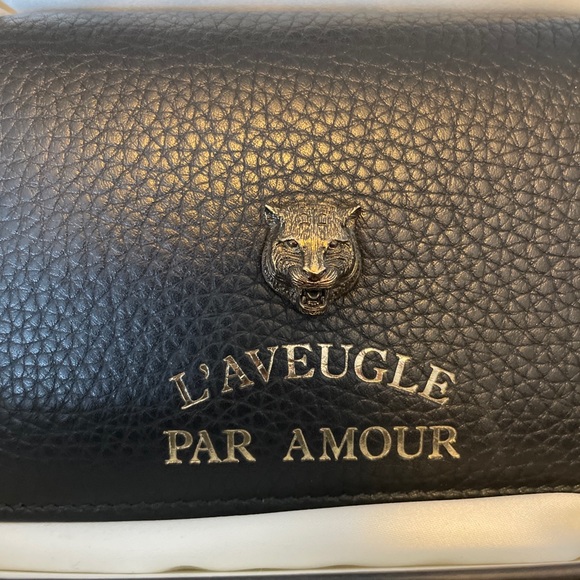 Gucci black L’AVEUGLE PAR AMOUR wallet New - Picture 4 of 10